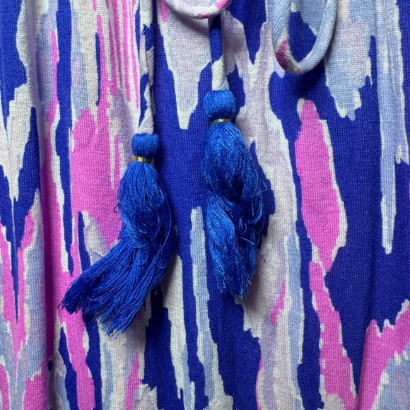 Lilly Pulitzer Womens Medium Palma Tube Top Tassel Drawstring Fringe Hem Beach - Picture 9 of 11